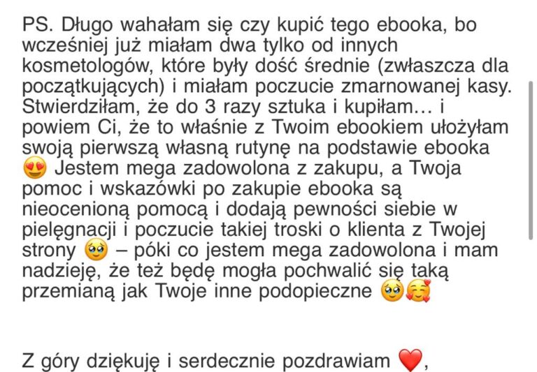 opinia ebook kinga żabińska notatki kosmetologa stwórz rutynę która działa przed i po kosmetolog holistyczny tarnów(9)